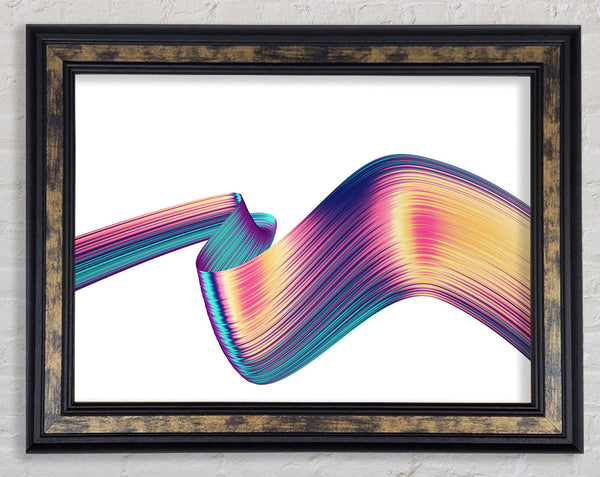 Colour ribbon moving Framed Print