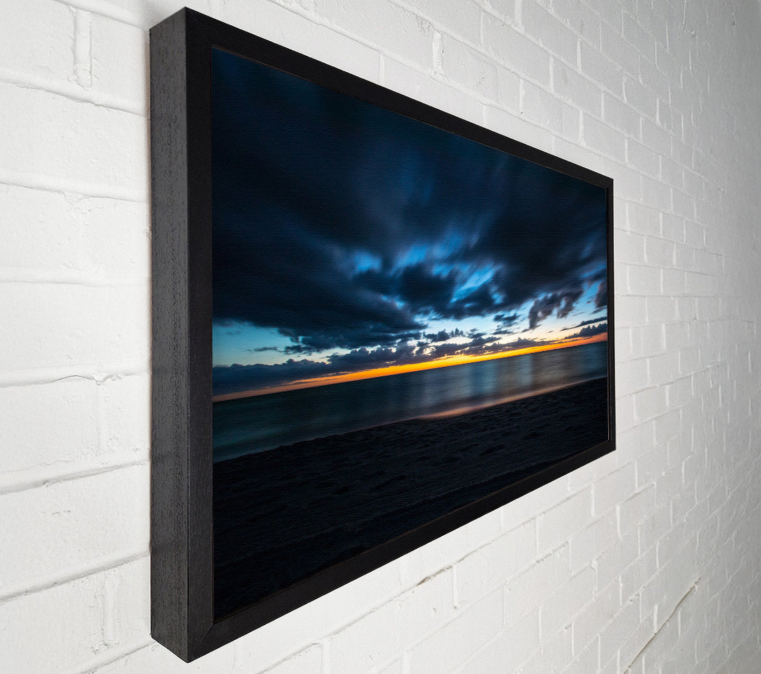  A Canvas Print of Dark night coast Canvas Print