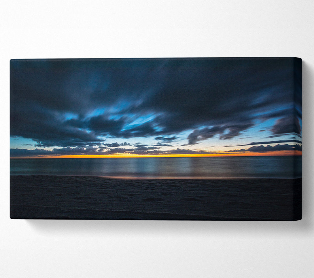  A Canvas Print of Dark night coast Canvas Print