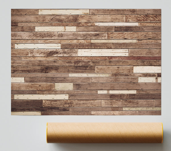 Planks Of Horizontal Wood Print