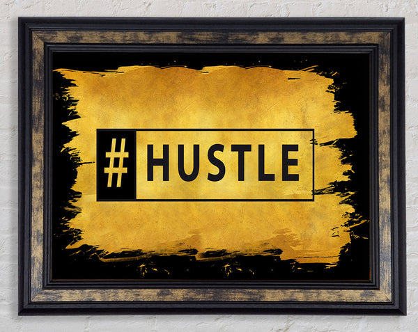Hashtag Hustle Framed Print