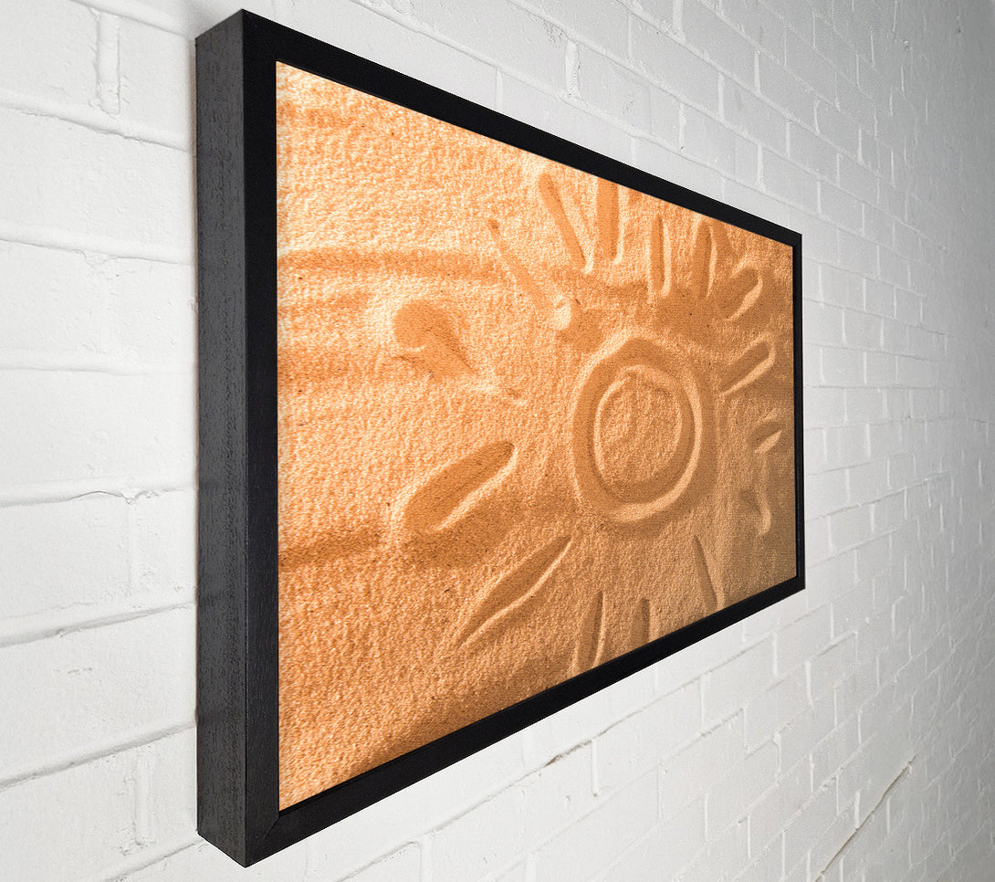  A Canvas Print of Sunset in the sand Canvas Print