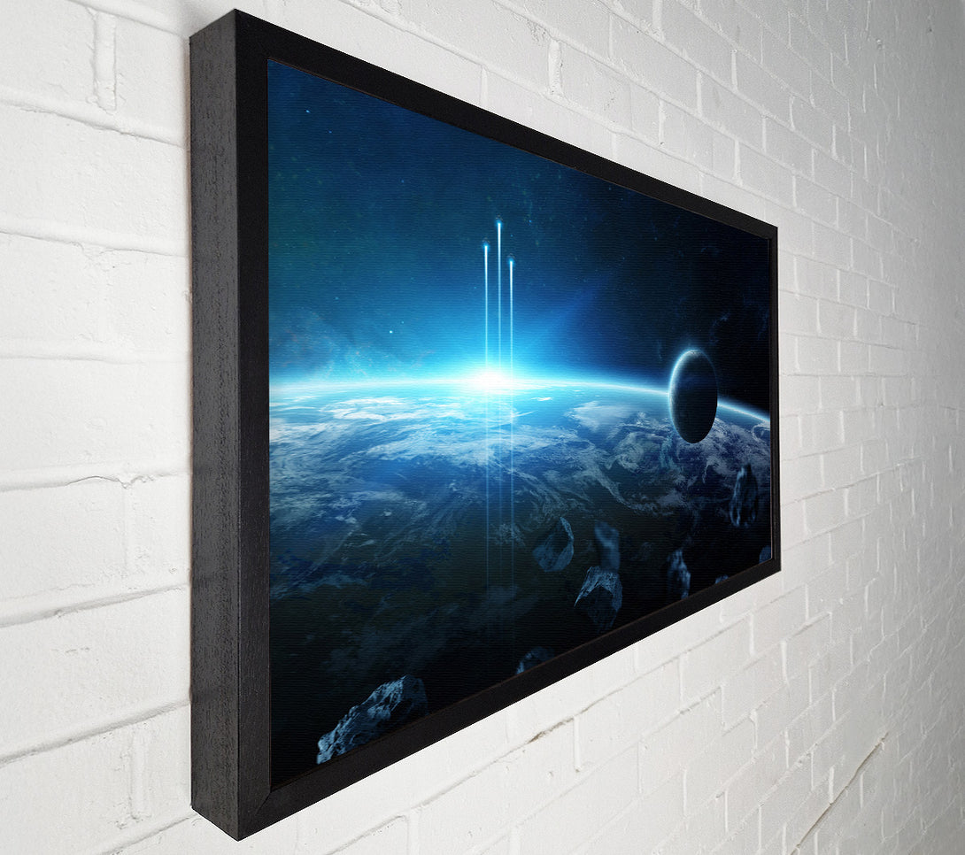  A Canvas Print of Rockets braking the atmostphere Canvas Print
