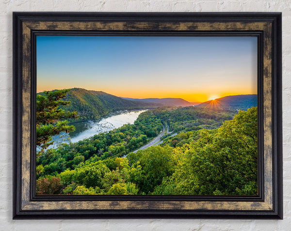 highway through the jungle Framed Print