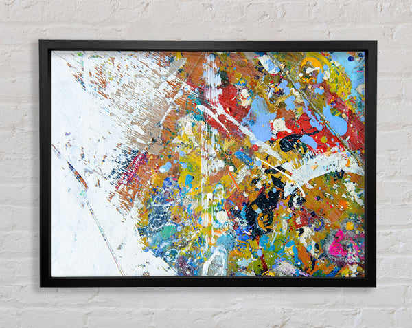 White wash of paint and colours Framed Print