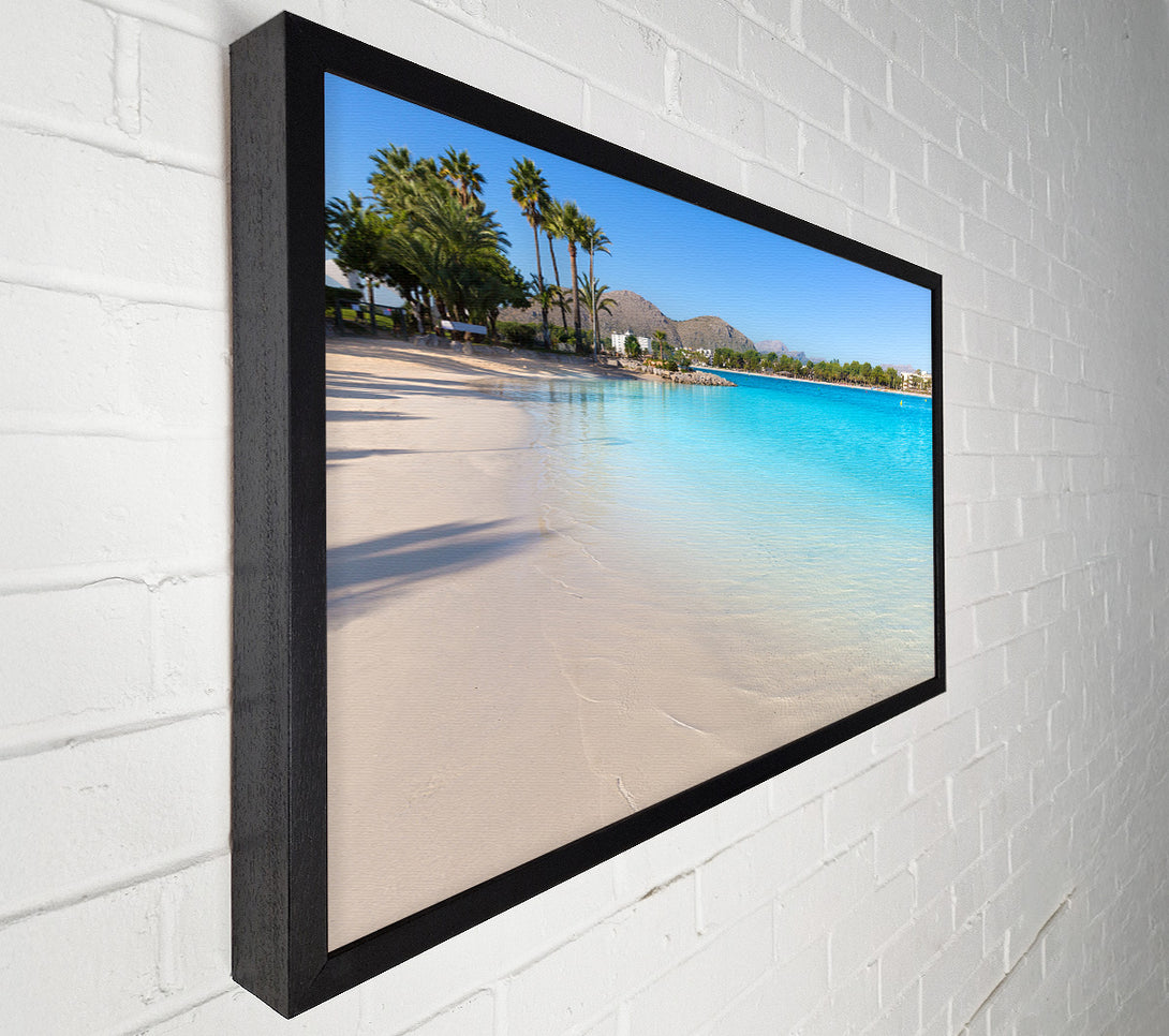  A Canvas Print of Sunset beach resort Canvas Art