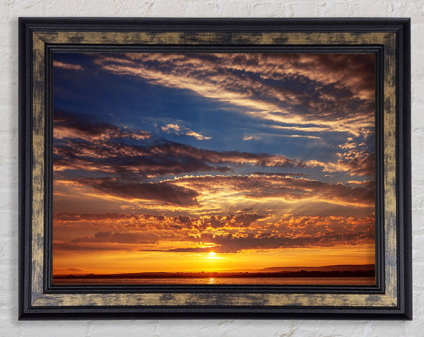 open up the skies Framed Print