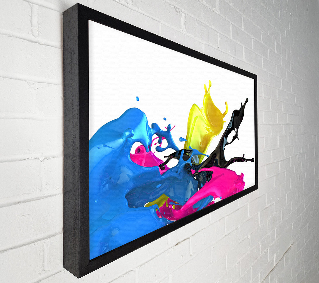  A Canvas Print of Funky colour splash Canvas Art