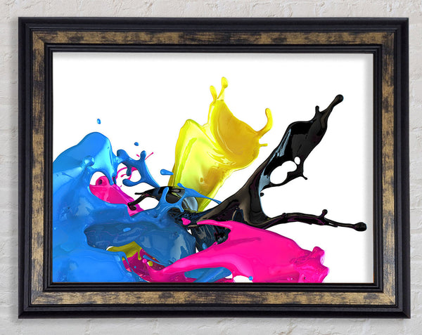 Funky colour splash Framed Print