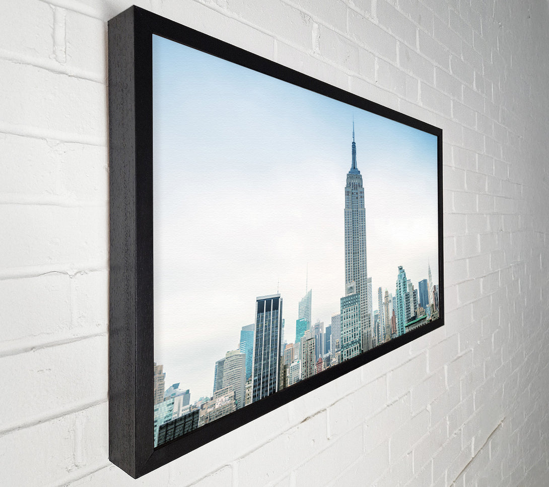  A Canvas Print of City in the distance Canvas Print