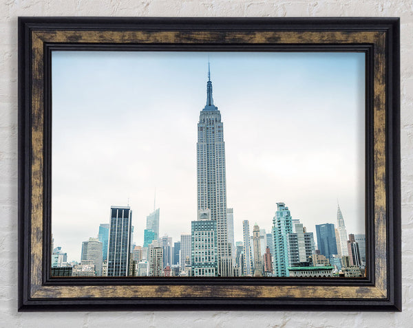 City in the distance Framed Print