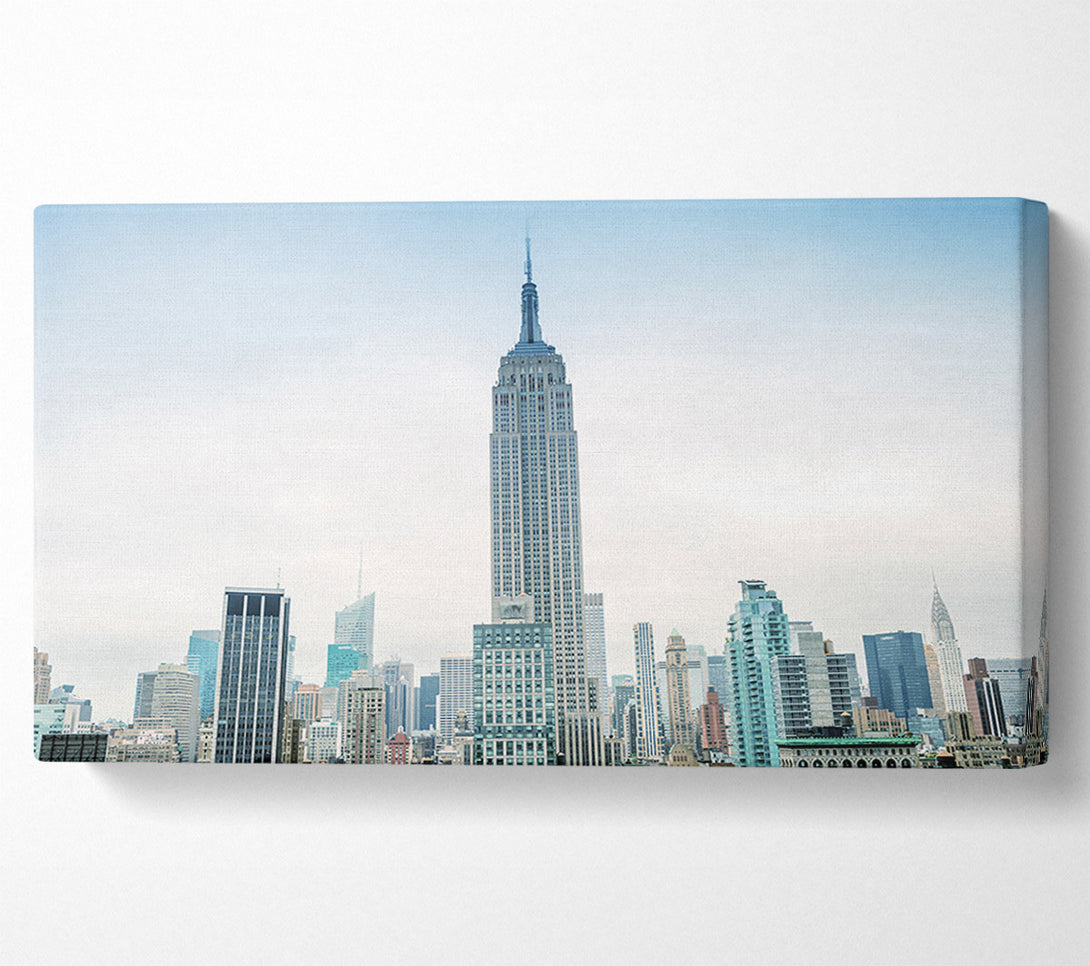  A Canvas Print of City in the distance Canvas Print