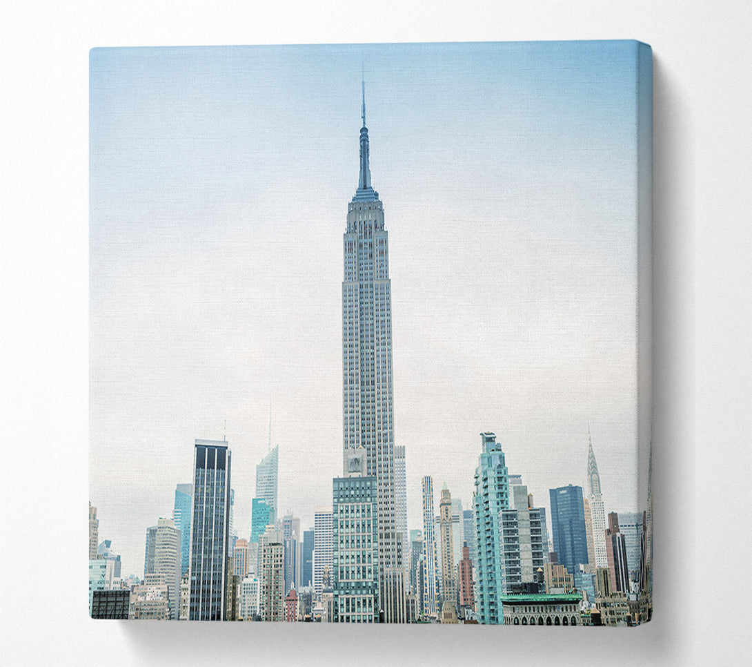  A Canvas Print of City in the distance Canvas Print