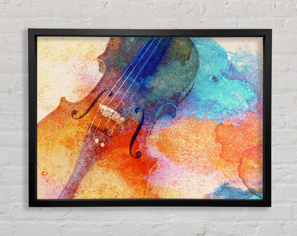 Aquarell Spritzer Violine