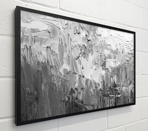 Black and white acrylic textures