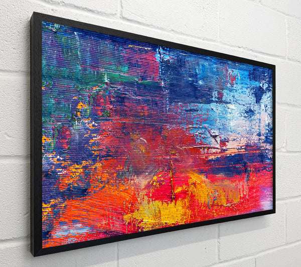Textured colours on canvas media