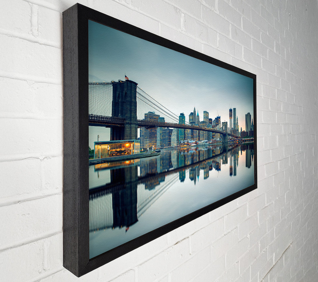  A Canvas Print of Reflections of New York Canvas Print