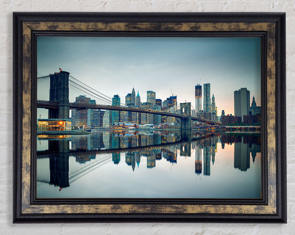 Reflections of New York Framed Print