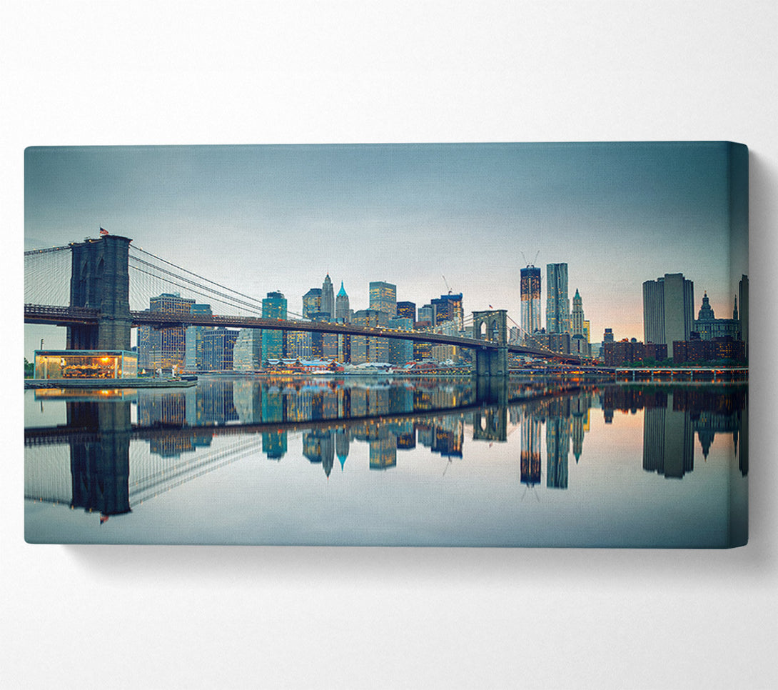  A Canvas Print of Reflections of New York Canvas Print
