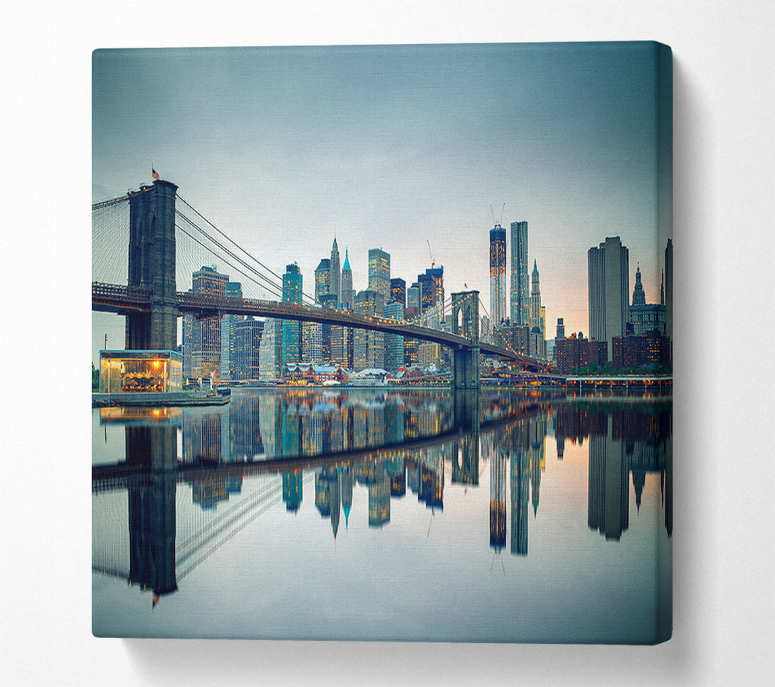  A Canvas Print of Reflections of New York Canvas Print