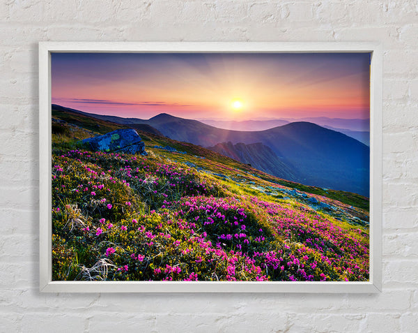 Mountain views of beauty Framed Print
