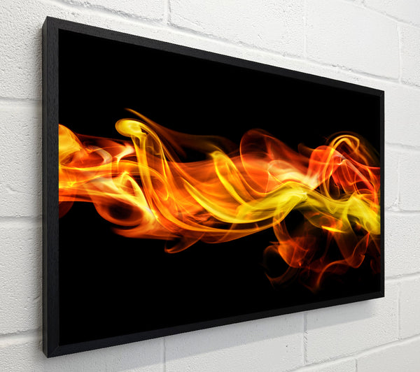 Fire smoke orange
