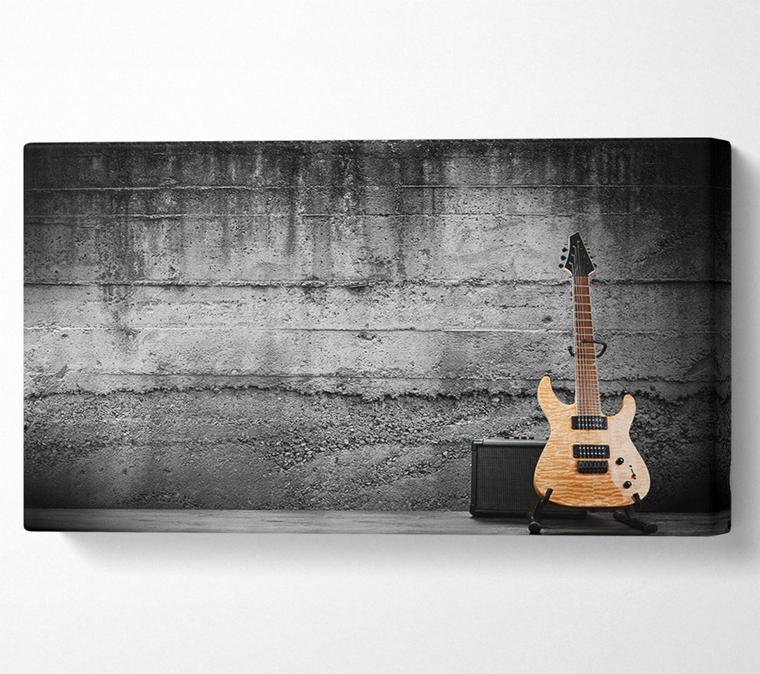  A Canvas Print of Metal guitar grunge Canvas Wall Art