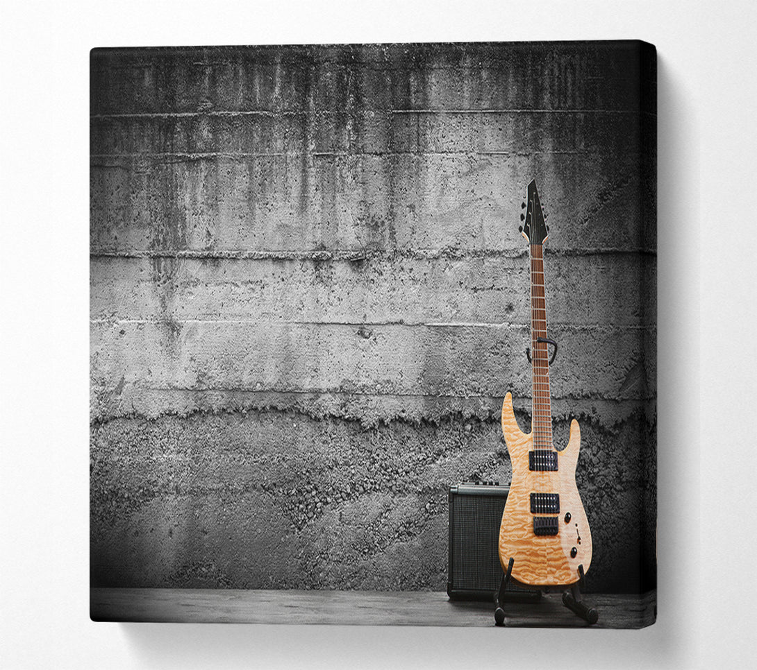  A Canvas Print of Metal guitar grunge Canvas Wall Art