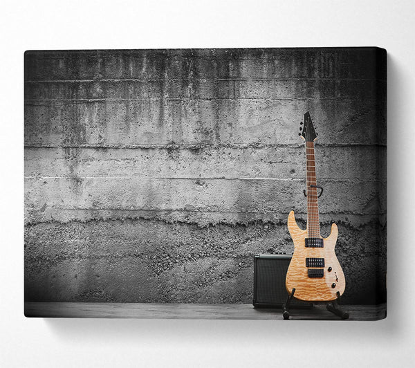  A Canvas Print of Metal guitar grunge Canvas Wall Art