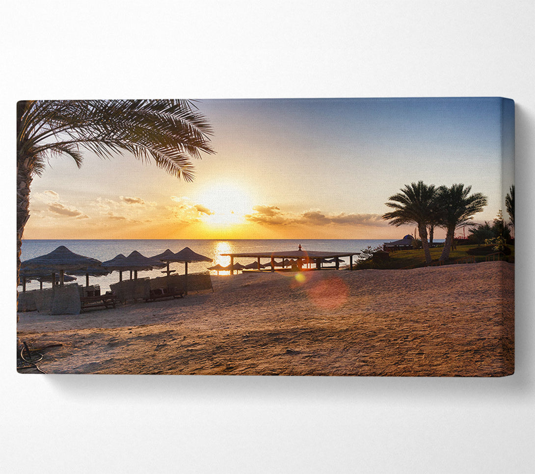 A Canvas Print of Evening on the sands Canvas Print