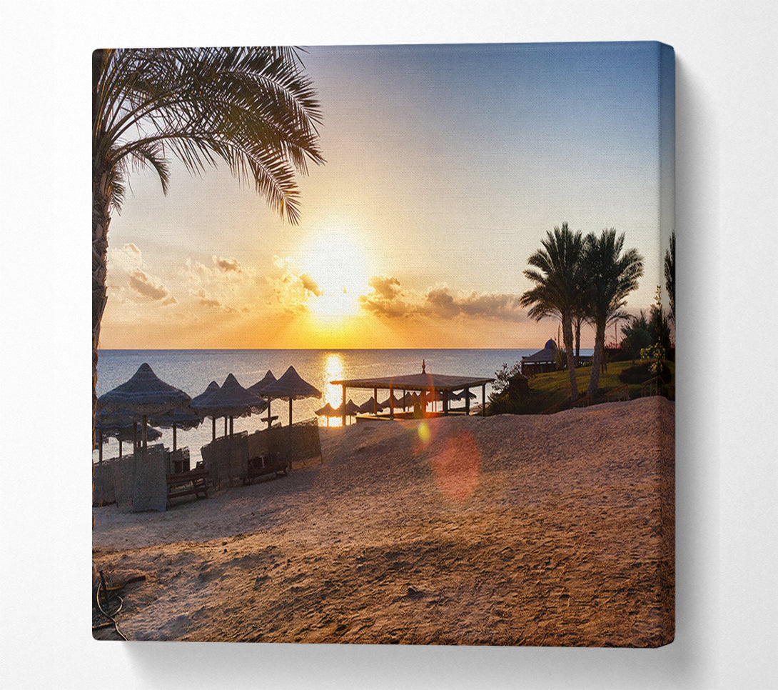  A Canvas Print of Evening on the sands Canvas Print