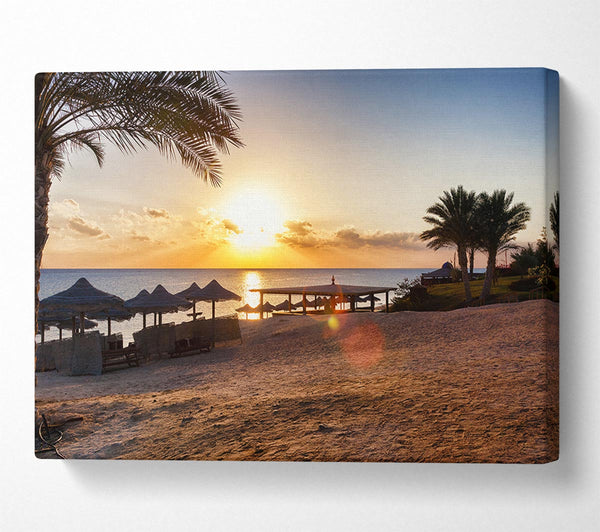  A Canvas Print of Evening on the sands Canvas Print