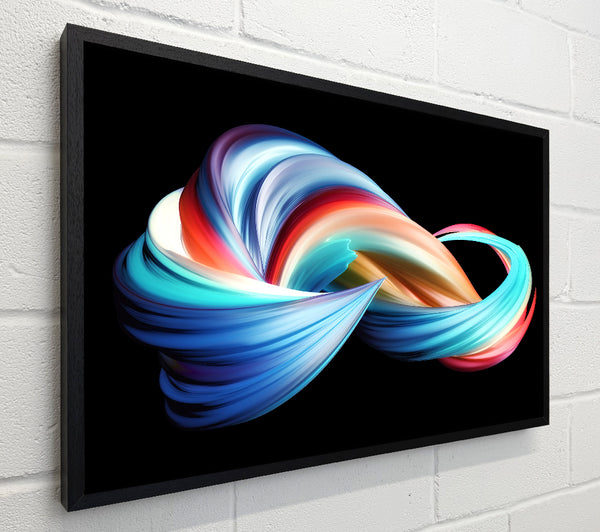swirling jet of colours