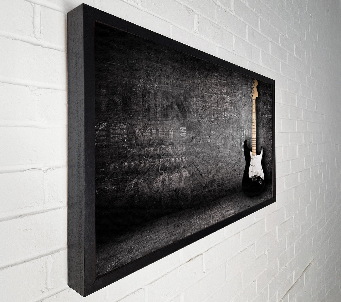  A Canvas Print of Grunge guitar distressed Canvas Print