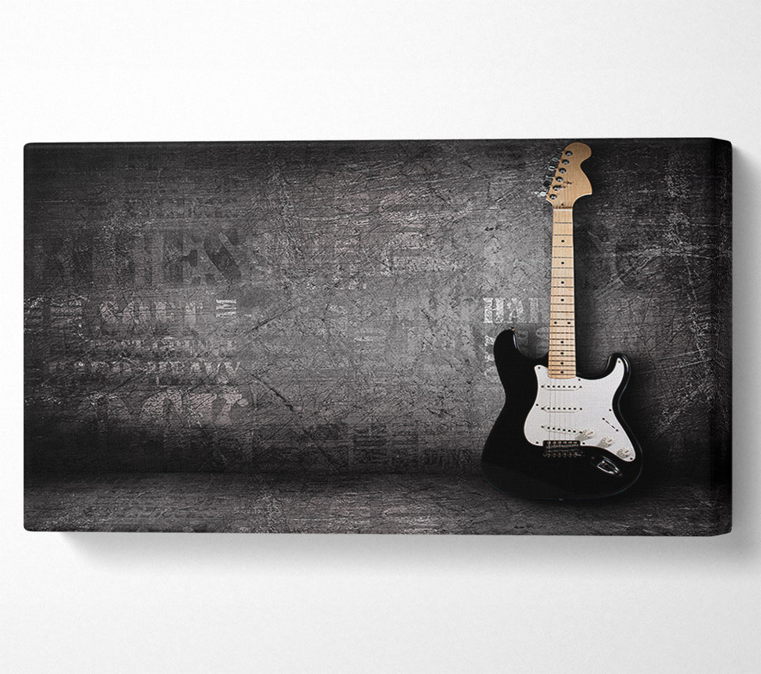  A Canvas Print of Grunge guitar distressed Canvas Print