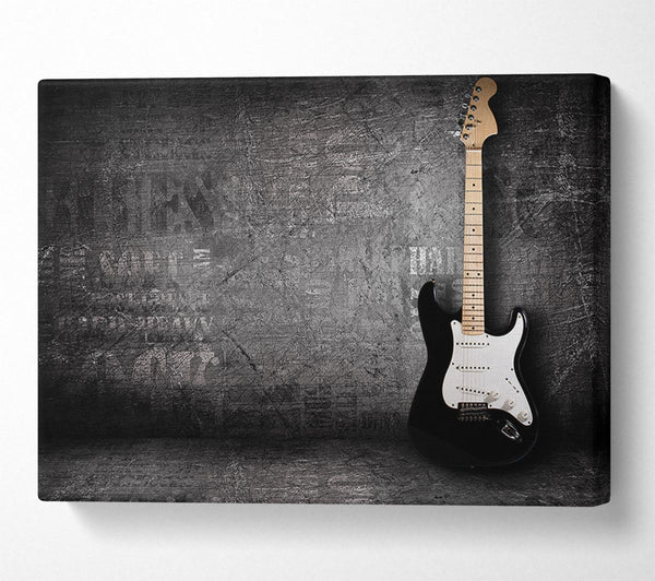  A Canvas Print of Grunge guitar distressed Canvas Print