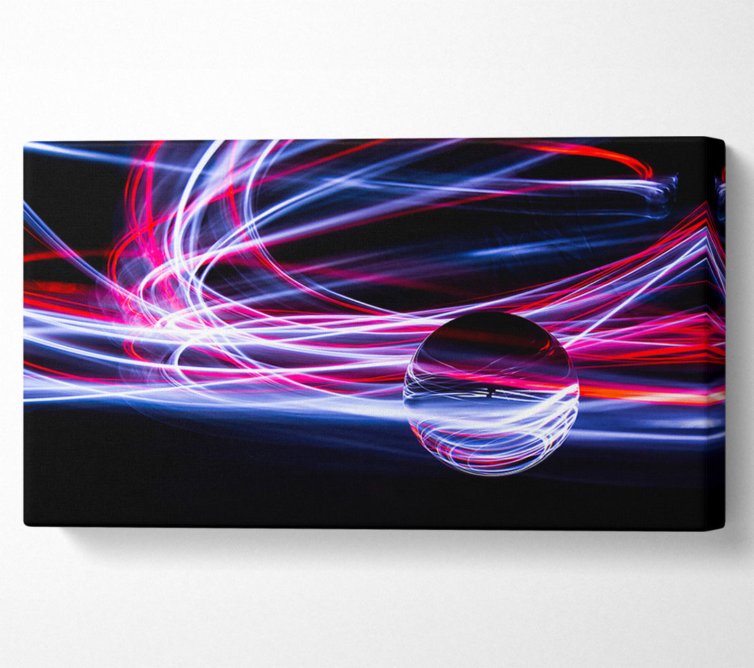  A Canvas Print of Light painting orb Canvas Print