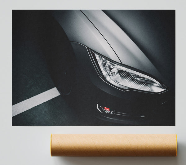 Slick View Of Headlight Giclee Print