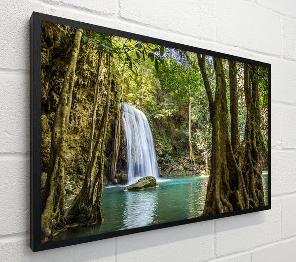 Amazon jungle waterfall