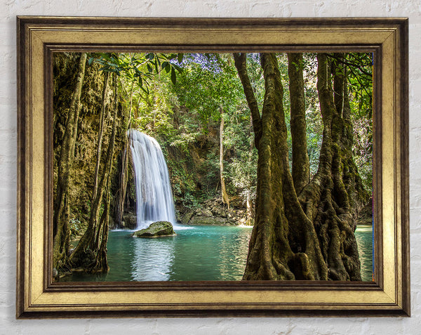 Amazon jungle waterfall