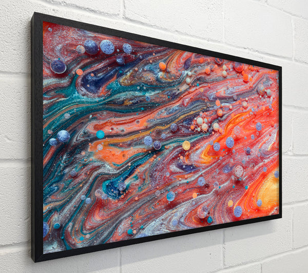 Circles of paint and colour