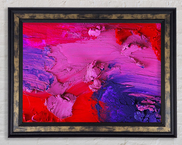 Dry coloured paste Framed Print