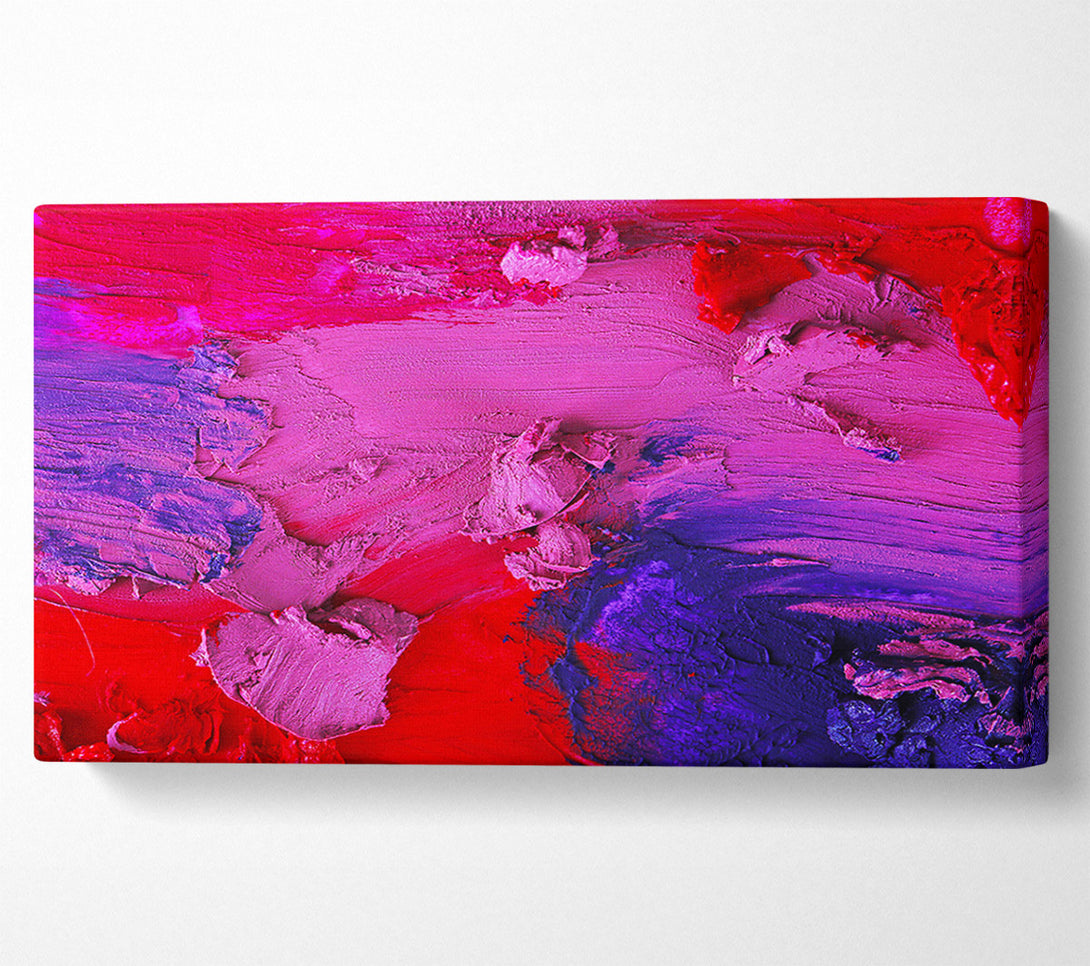  A Canvas Print of Dry coloured paste Canvas Print