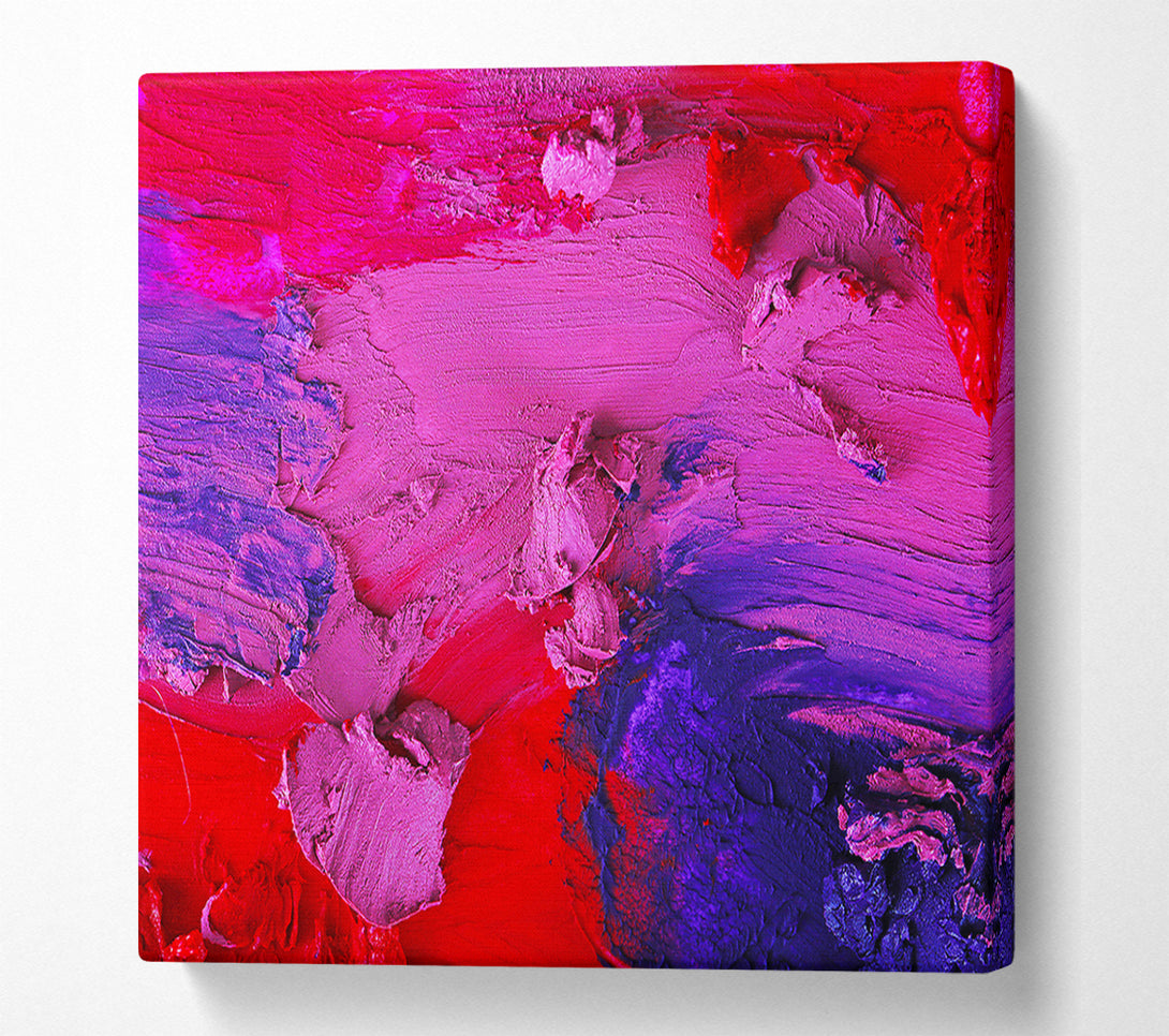  A Canvas Print of Dry coloured paste Canvas Print