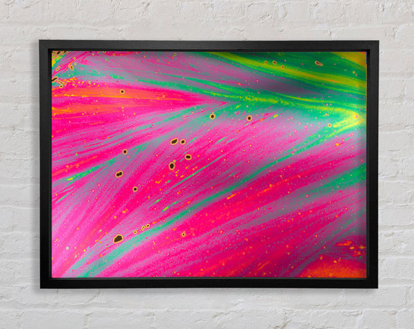 Neon colours Diffused Framed Print