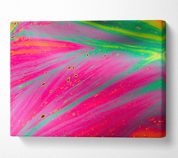  A Canvas Print of Neon colours Diffused Canvas Print