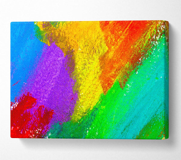  A Canvas Print of Multicoloured powders Canvas Print