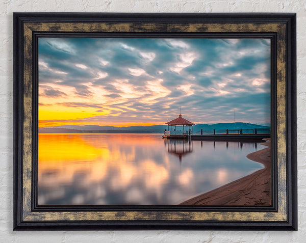 Stage on the Pier Framed Print