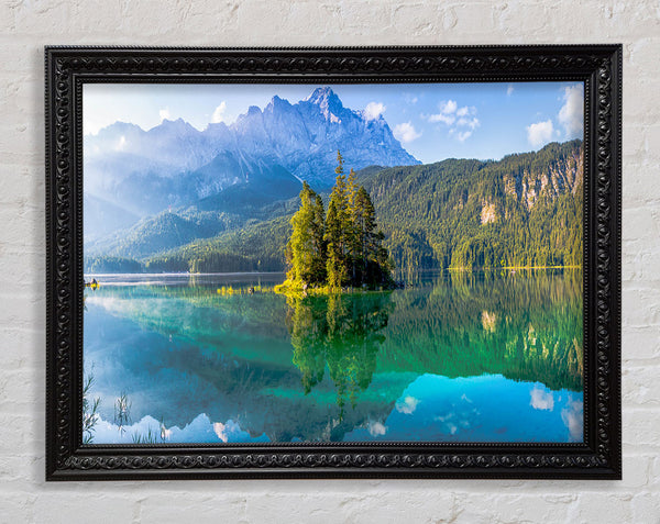 Mini tree island Framed Print