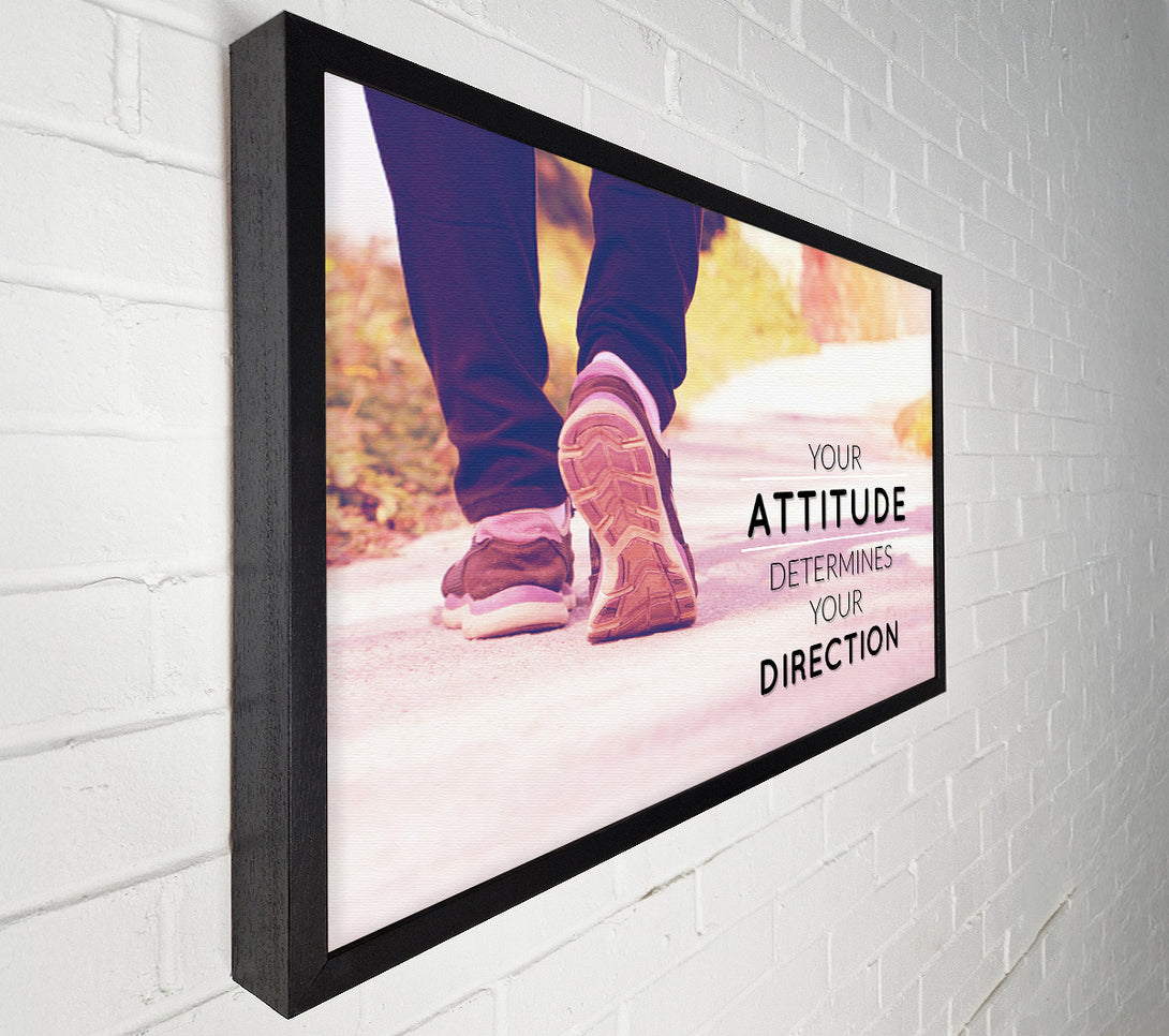  A Canvas Print of Your Attitude determines your direction Canvas Print